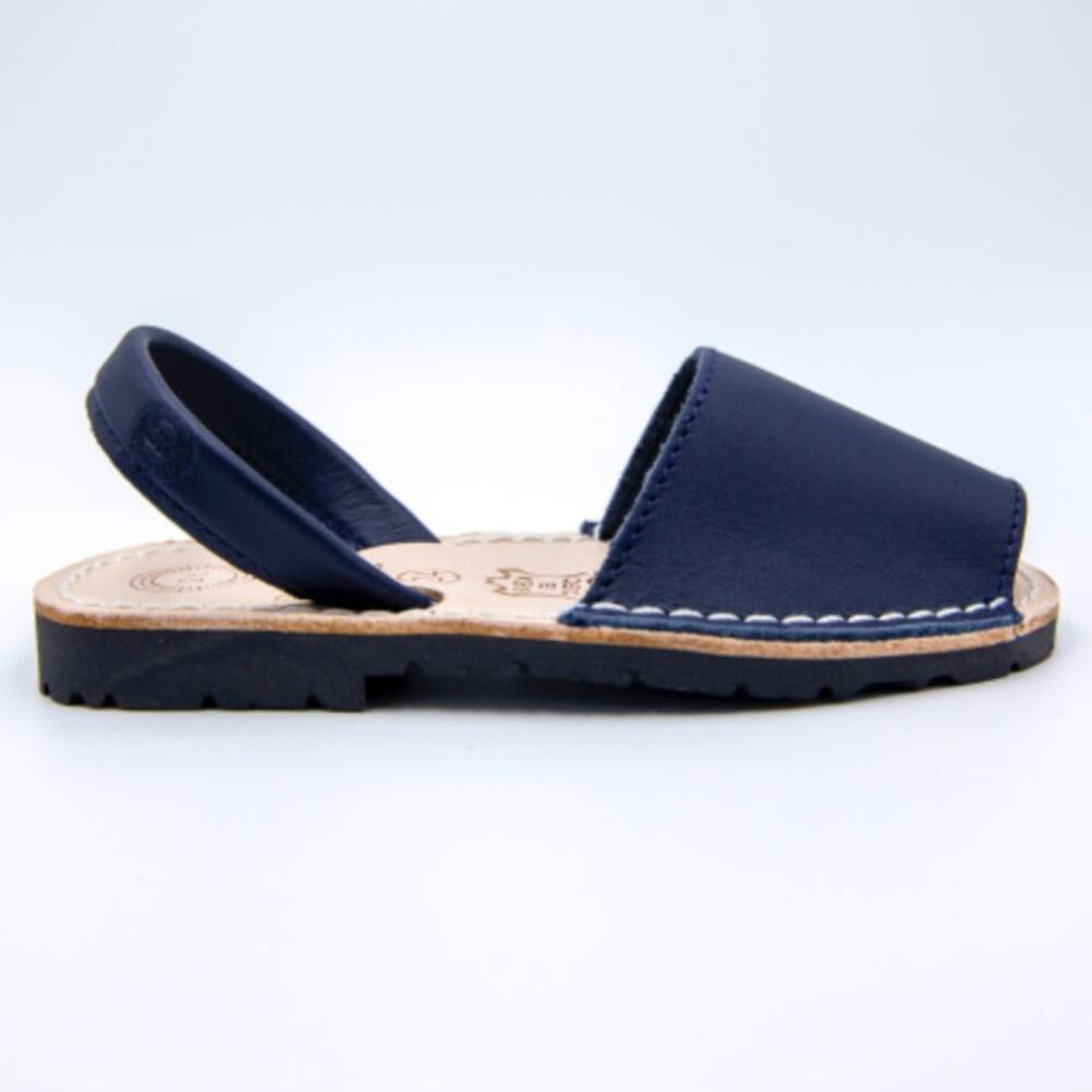 Kids Leather Sandals Navy Blue | Handmade in Spain | Kids Sizes - Picture 3 of 6